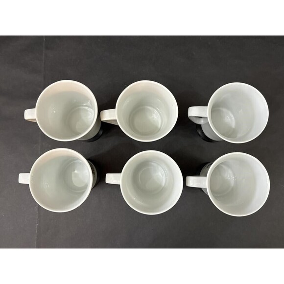 Vintage 6pc Landmark Pedestal Mugs Fine Seyei China Made in Japan 5.5" Pre-Owned - Picture 5 of 8